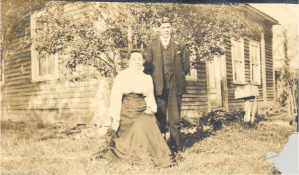 Edwin Fowler and his aunt (image courtesy of the Mohegan Tribe)
