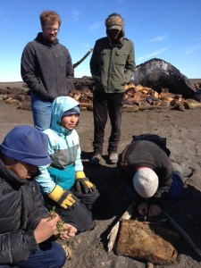 JRM starting a blubber fire