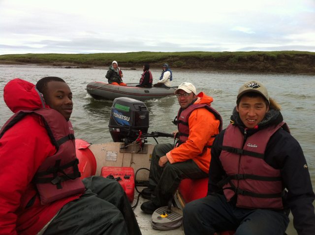 Survey crew at Snow Goose Island
